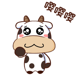 斑斑奶牛 messages sticker-1