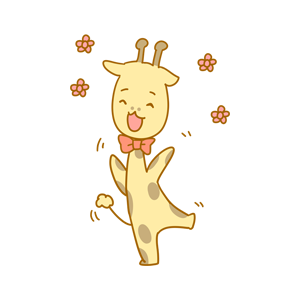 Here comes the giraffe messages sticker-1