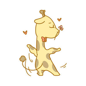 Here comes the giraffe messages sticker-11