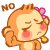 Surprised monkey messages sticker-2