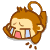 Surprised monkey messages sticker-11