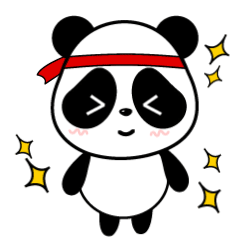 Panda baby Sticker messages sticker-5