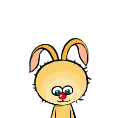 Happy rabbit Sticker messages sticker-1