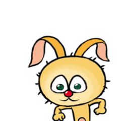 Happy rabbit Sticker messages sticker-0
