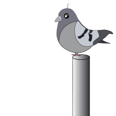 Pigeon cackles Sticker messages sticker-8