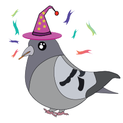 Pigeon cackles Sticker messages sticker-3
