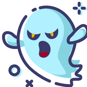 Blue Little Specter messages sticker-1