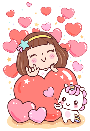Stickers: 寶藏女孩的問 候 messages sticker-0