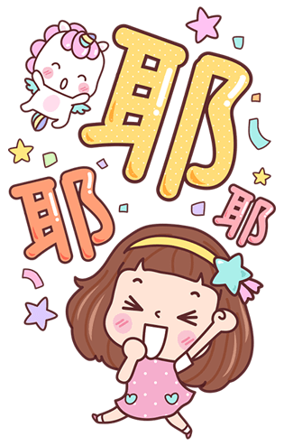Stickers: 寶藏女孩的問 候 messages sticker-2