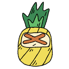 Pineapple Pineapple Stickers messages sticker-1