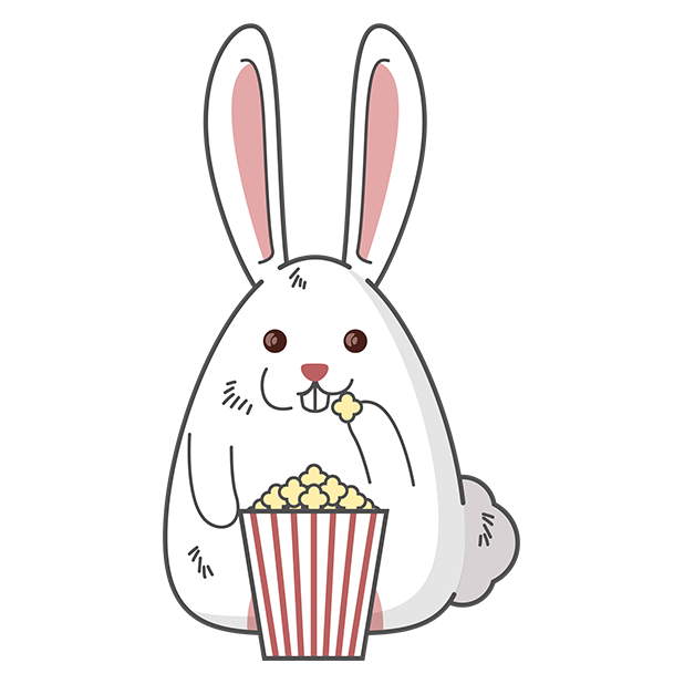 Fat rabbit long ears messages sticker-4