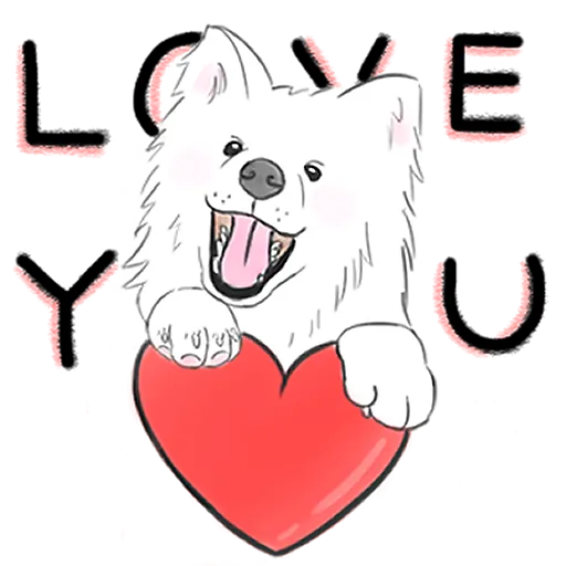 Samoyed - Sticker messages sticker-4