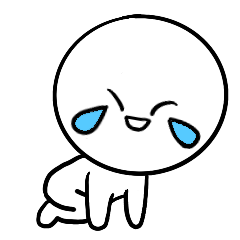 White Round Face Boy messages sticker-7