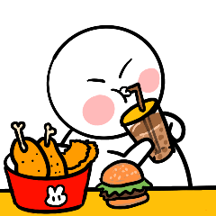 White Round Face Boy messages sticker-6