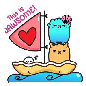 贝壳蓝蓝和黄黄 messages sticker-3