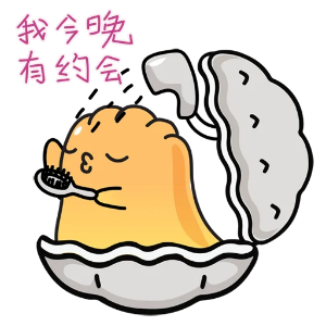 贝壳蓝蓝和黄黄 messages sticker-2