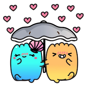 贝壳蓝蓝和黄黄 messages sticker-7