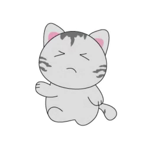 天空之猫Emoji messages sticker-8