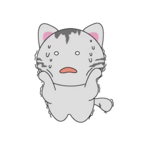 天空之猫Emoji messages sticker-9