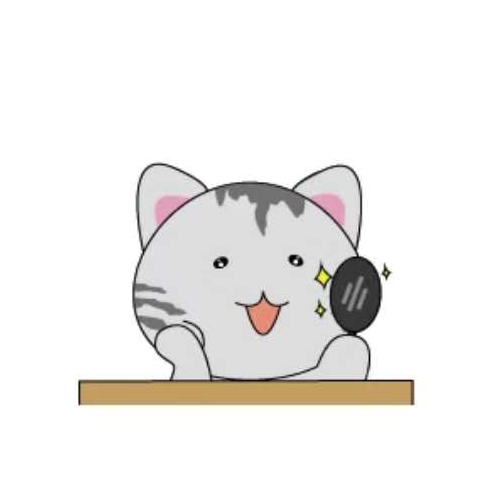 天空之猫Emoji messages sticker-5