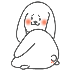 蛋白兔 messages sticker-3