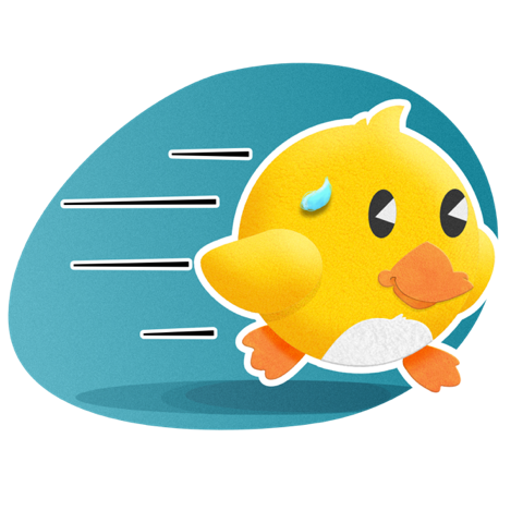 Duckling Duck messages sticker-9