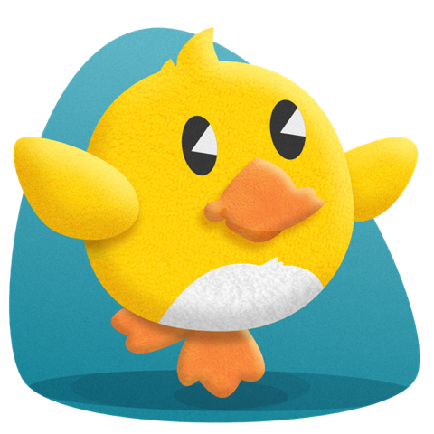 Duckling Duck messages sticker-3