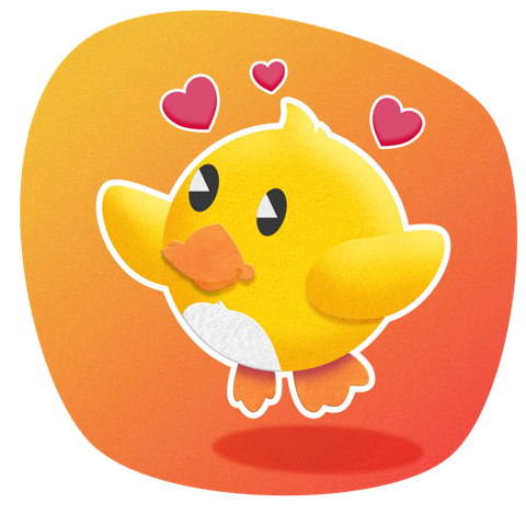 Duckling Duck messages sticker-8