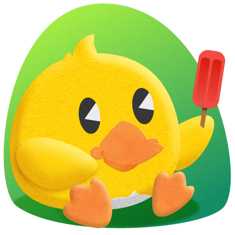Duckling Duck messages sticker-10