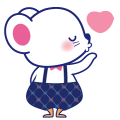 GIF可爱老鼠贴纸-YiYuan messages sticker-9
