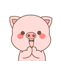 粉猪萌表情 messages sticker-4