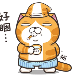 略胖憨橘猫 messages sticker-0