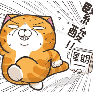 略胖憨橘猫 messages sticker-3