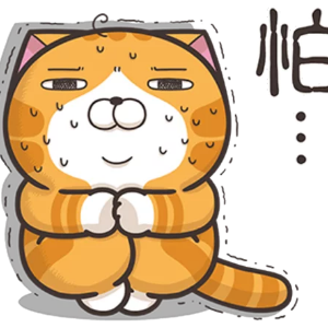 略胖憨橘猫 messages sticker-1