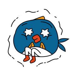 Dazed little fish messages sticker-6