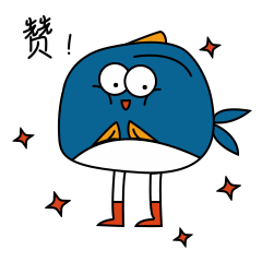 Dazed little fish messages sticker-5