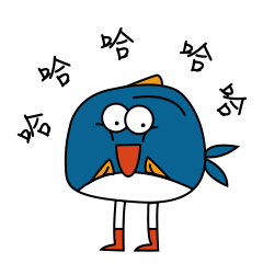 Dazed little fish messages sticker-7