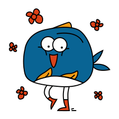 Dazed little fish messages sticker-0
