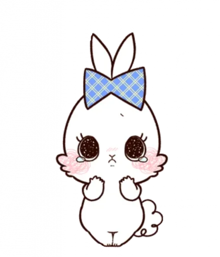 蝴蝶结兔子 messages sticker-2
