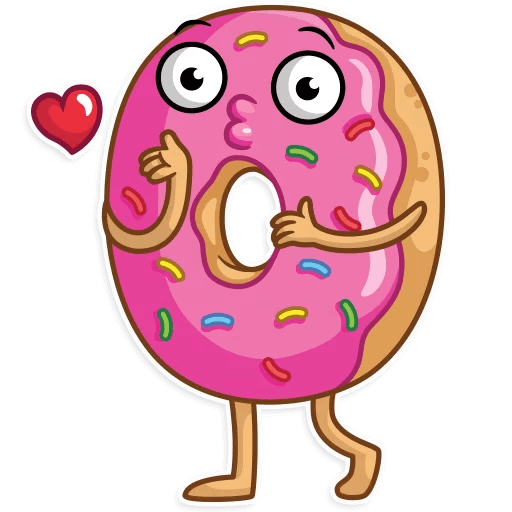 Coffee with Donut Stickers messages sticker-1