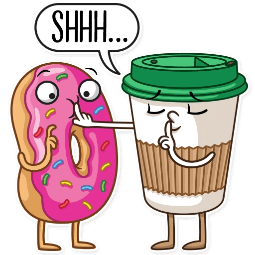 Coffee with Donut Stickers messages sticker-6