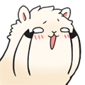 调皮的羊驼驼 messages sticker-8