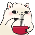 调皮的羊驼驼 messages sticker-10