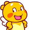 Cute yellow cubby dragon messages sticker-2