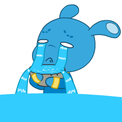 BlueAlienEmoji messages sticker-6
