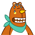 大熊哥趣味表情 messages sticker-7