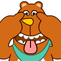大熊哥趣味表情 messages sticker-8