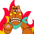 大熊哥趣味表情 messages sticker-10