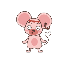 可爱老鼠EMOJI messages sticker-11