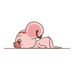 可爱老鼠EMOJI messages sticker-8